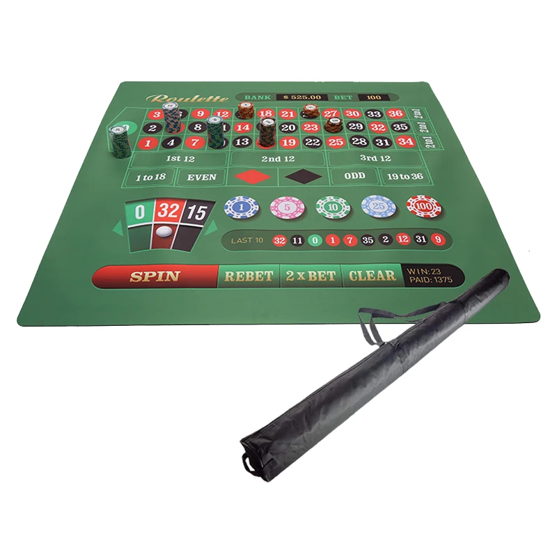 2024 Factory Casino Equipment Table Felt Rectangle Poker Mat Cloth Cover For Blackjack Card Games