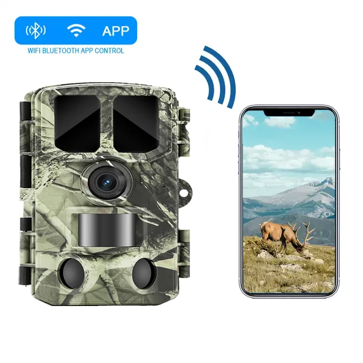 BSTCAM 4K Video Bluetooth&WiFi APP control IR range 20m/85ft Outdoor Wildlife  Motion Detection Trail Camera TriggerTime 0.3s