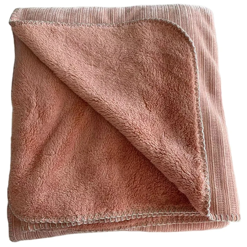 Best Selling Custom Chenille Fabric Sherpa Receiving Blankets Queen Size Plush Blanket