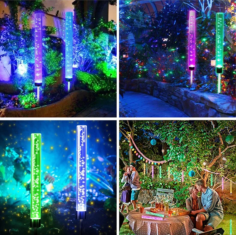 Solar IP65 Waterproof Lawn Light Solar Floor LED Landscape Plug Light Ground Lamp Solar Reed Lantern Garden Lights