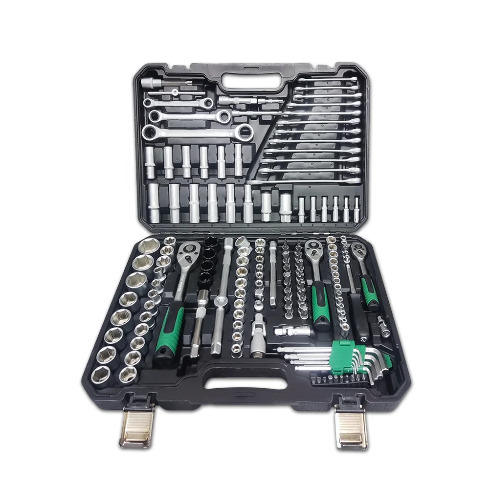 Cheap price 151 pcs socket wrench set vehicle hardware tools with mat finished surface