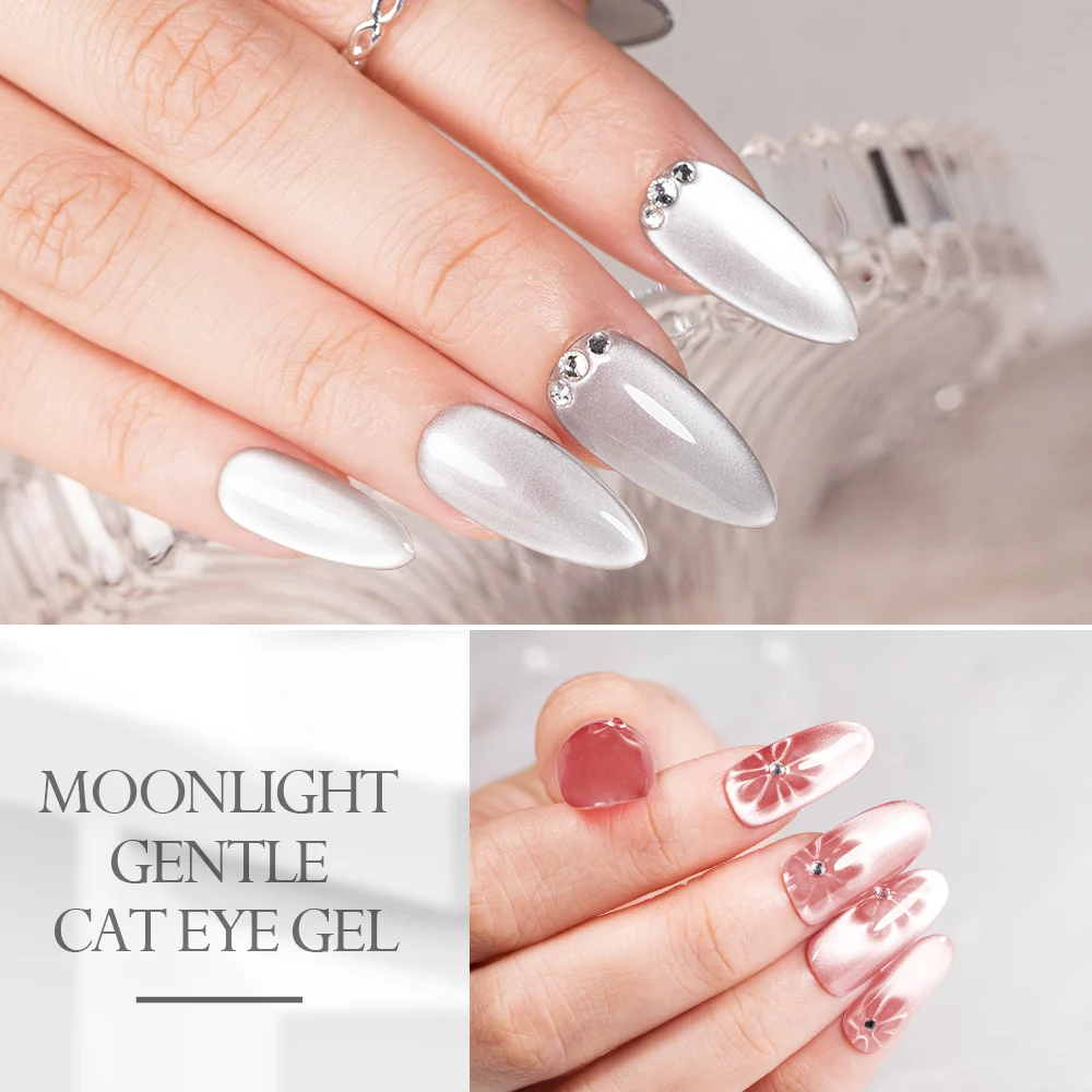 Blueyes Free Sample Make Your Logo Moonlight Ceramic Cateye Gel Polish 50 Colors Cat Eye Gel Cat Eye Magnetic Nail Gel Polish