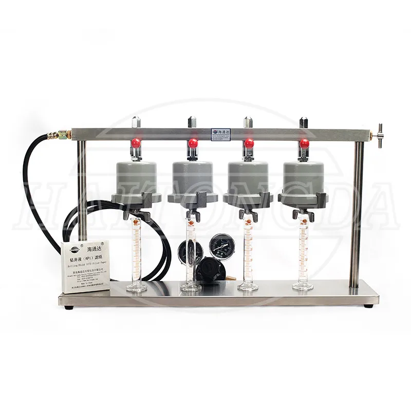 4 Unit  lplt  Filter Press With  Aluminum Drilling  Fluid  Cup Model /SD-4 Filtration Apparatus
