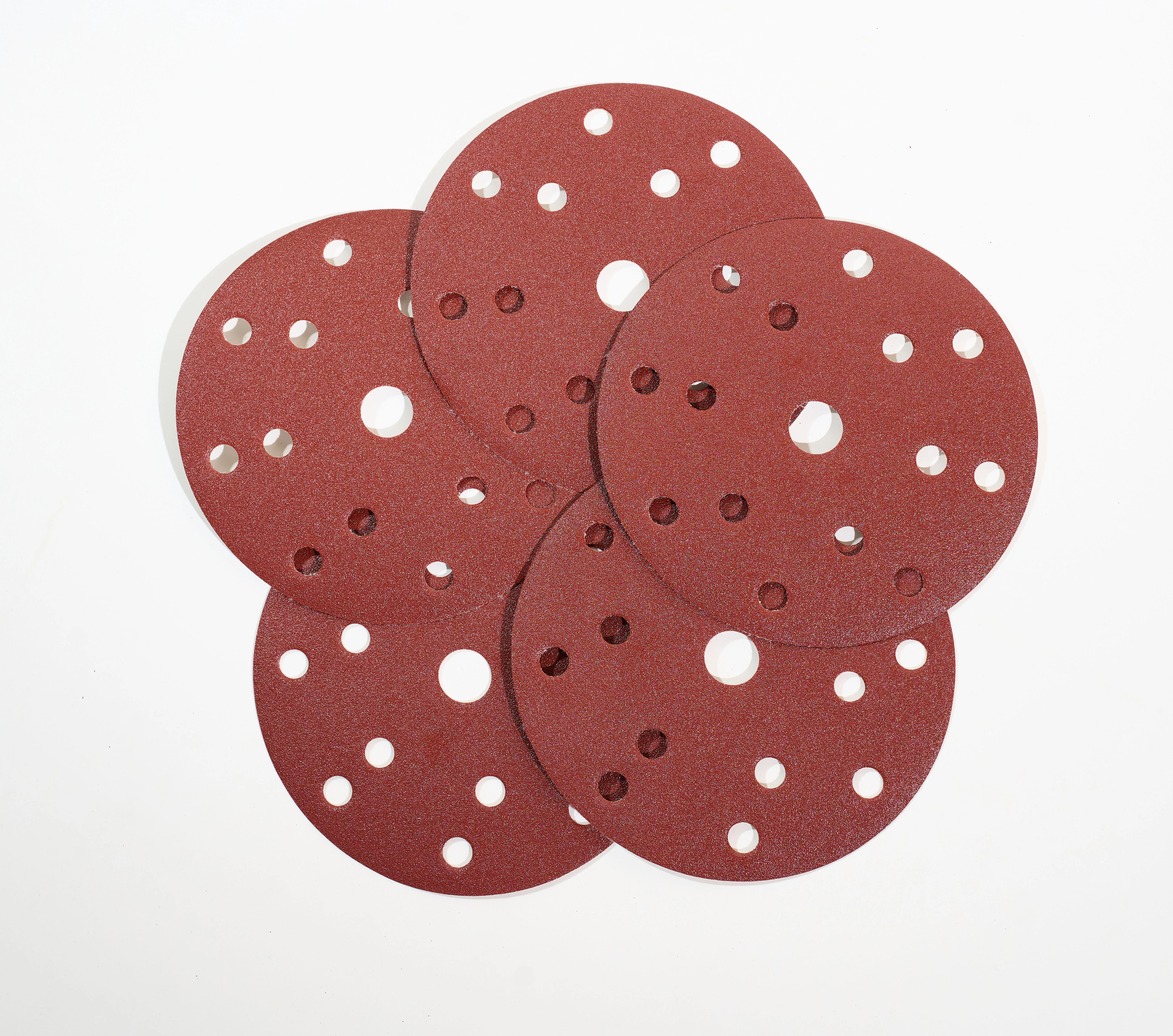 Высококачественный песчаный диск 6 дюймов 120 с крючком и петлей круглая пленка белым покрытием орбитальные шлифовальные песочные диски для шлифования древесины
