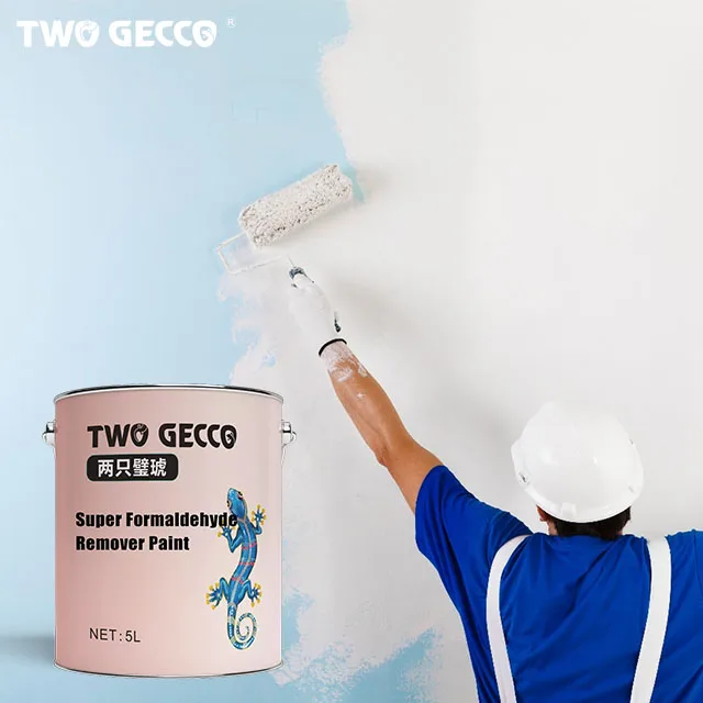 Two Gecco Manufacturer House Coating Low VOC Formaldehyde Remover Interior Decor Wall Paints