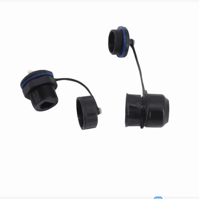 With two Dust-Cover plug rg45 8p8c cob rj45 connector