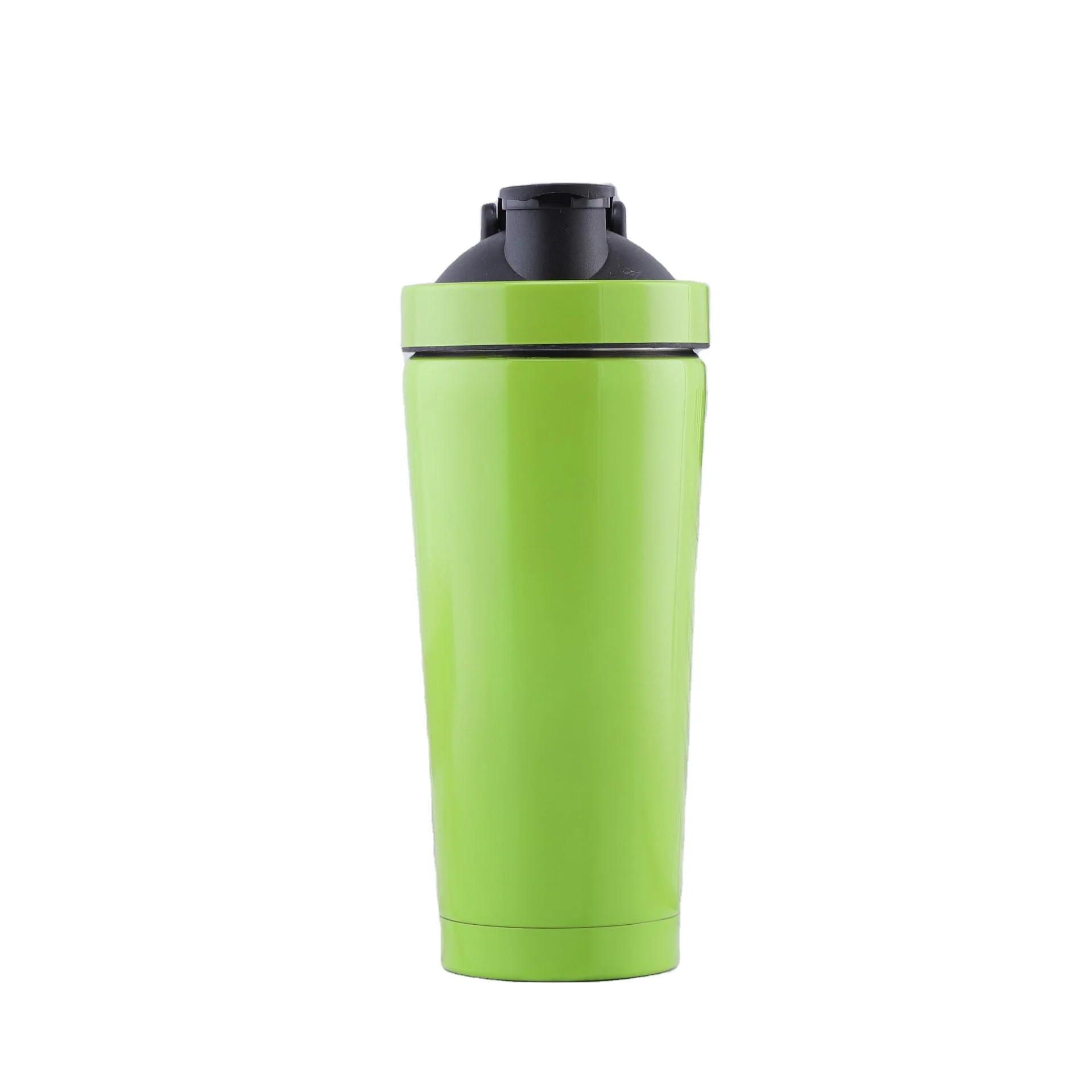 Black Custom Logo Leak Proof Bpa Free Protein Insulated Shaker Bottle Sport Gym Stainless Steel Water Bottle 550ml 750ml