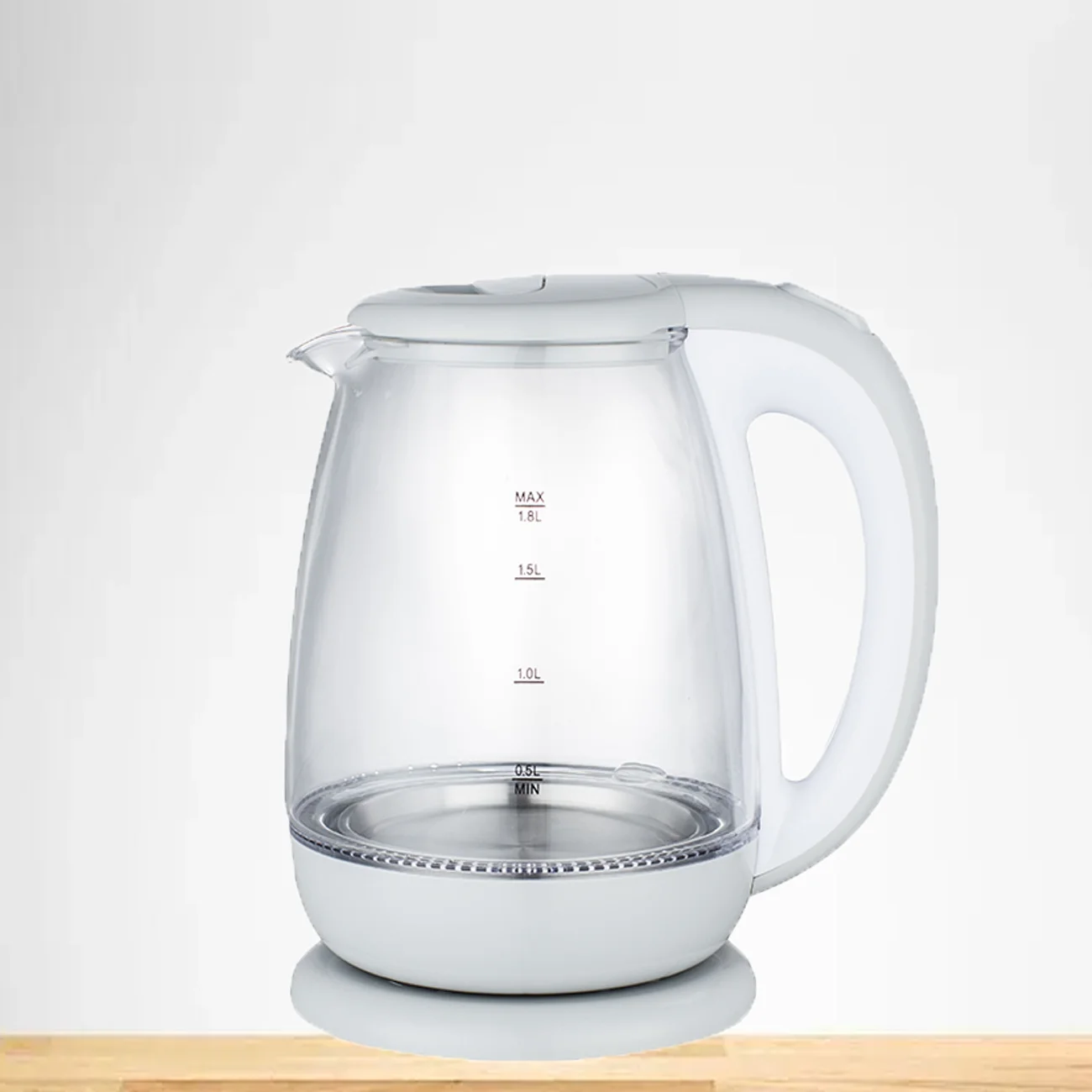 1.8l smart glass electric kettle for home applian fast water boil small borosilicate kettle body and pot glass Water Kettle