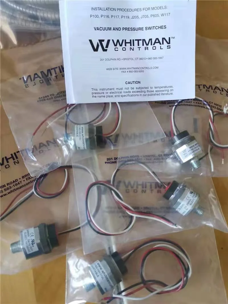 Whitman controls P119G Zinc Diecast Body Pressure Switch Miniature P/V Switch P119G-10H-C12L