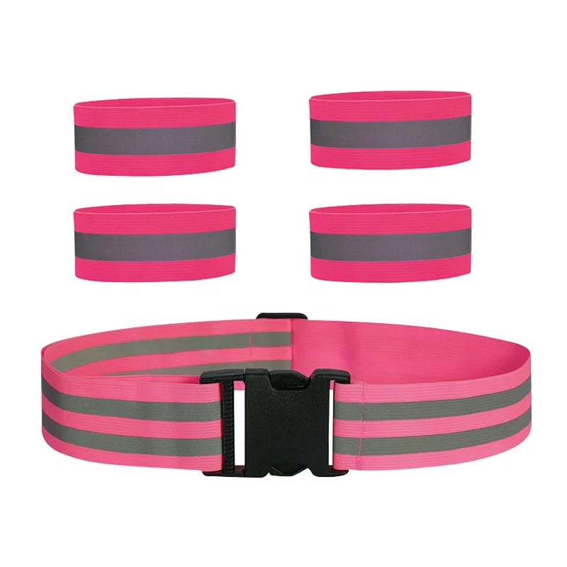 High Visibility Adjustable Safety Belt Reflective Sash Vest