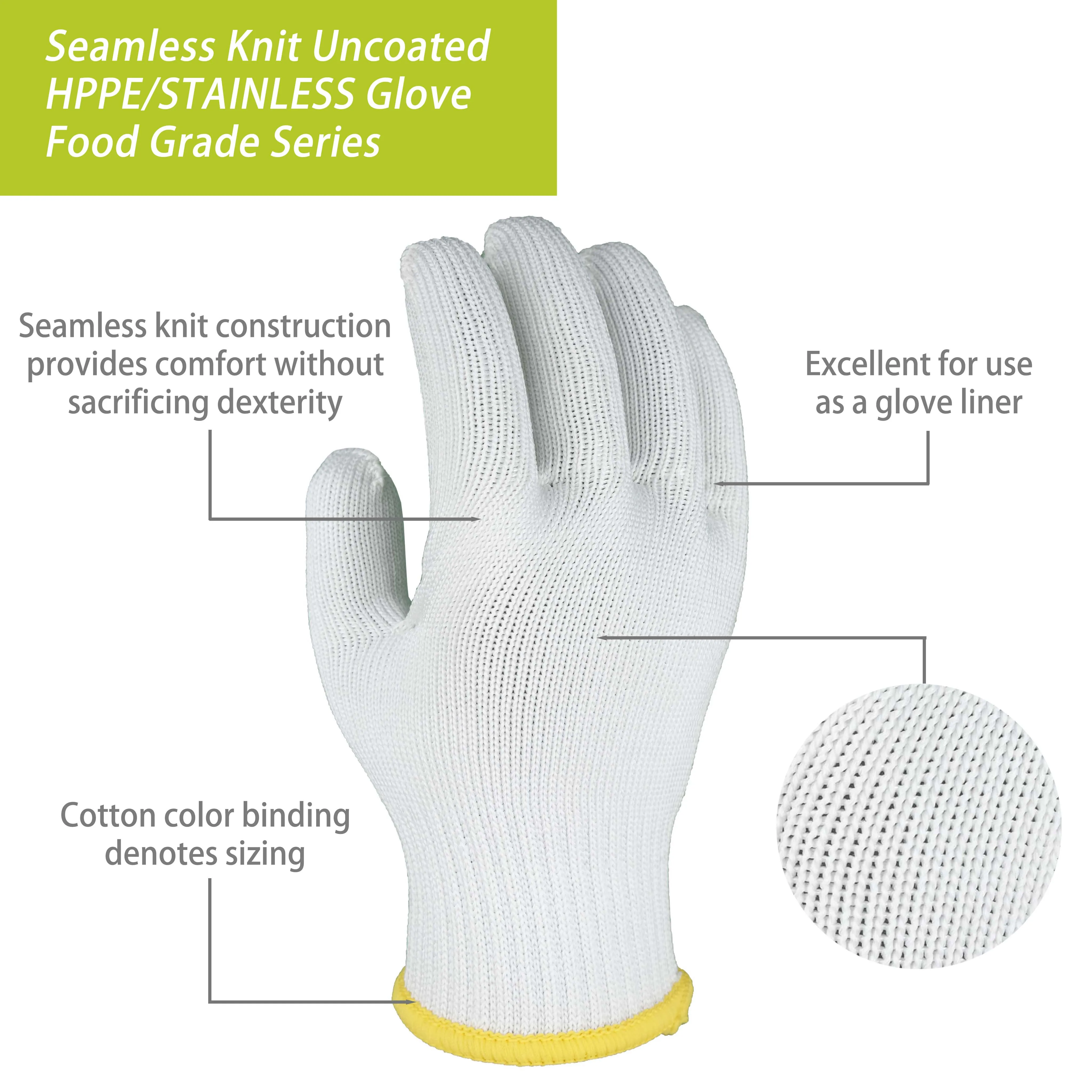 SKYEE durable Food Grade Level 5 HPPE Protect Hand Work Safety Anti Cut Abrasion Resistant Gloves for Chef Cooking