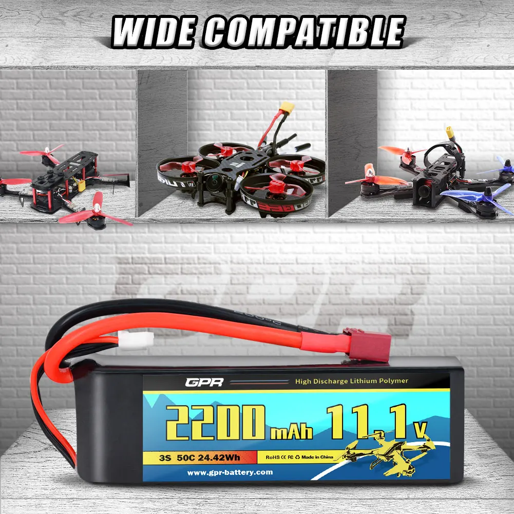 OEM/ODM 2200 мАч 3S высокая скорость разряда 50C 11 1 В с разъемом Xt60 батарея для радиоуправляемого беспилотного автомобиля грузовик Heli самолет