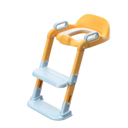 Training Child Toilet Seat With Ladder Chair Folding step stool Baby Child Cute Potty Training Seat With Anti-slip Pads