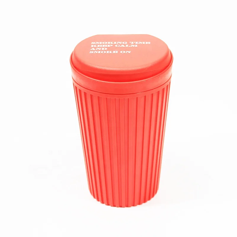 UKETA patented waste bin design customized logo creative shape plastic windproof car ashtray