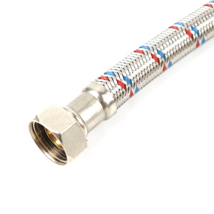 Wholesale Best Price Red Blue 201 Stainless Steel Braided Water Hose OEM ODM Bulk Braided Hose Pipe