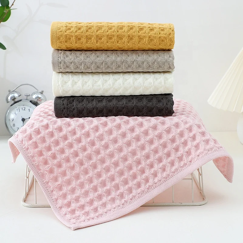 Хит продаж различные виды гостиничного белого турецкого хлопка сотовое Вафельное полотенце для лица Тканое