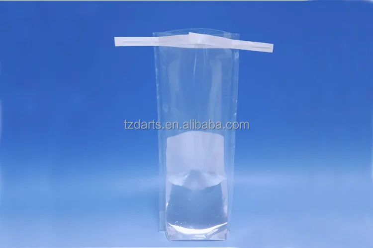 WB-ST2001 114X229MM Sterile Sample Stand up Bags Pouch with Wire Closure and Writing Area sterile laboratory sampling bag