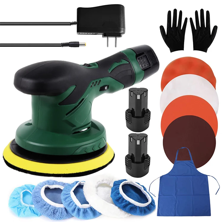 12V Cordless Car Polisher Tool Sets Brushless Portable Electric Battery Polishing Car Buffer Polisher Machine