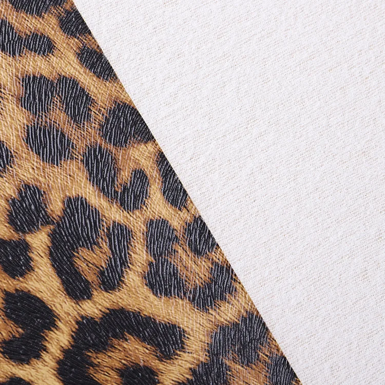 Wholesale spot PVC leopard print leather 0.8mm