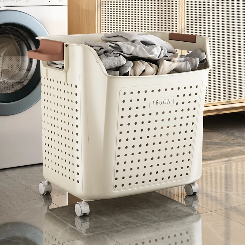 Wannuo 80L двухслойная съемная корзина для белья дышащая с колесами