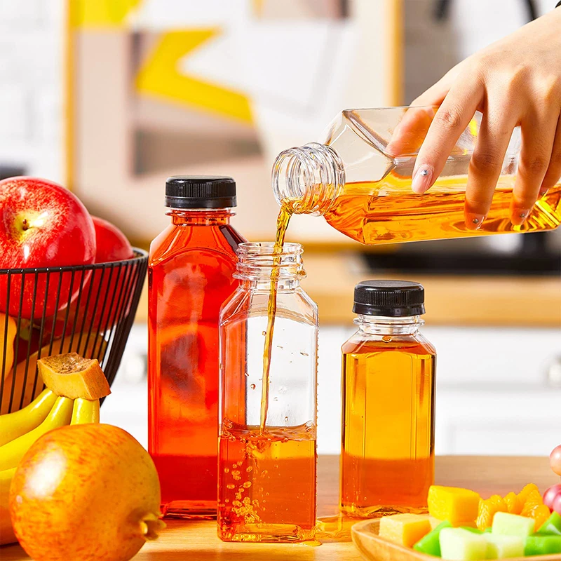 Custom 60ml 120ml 250ml 350ml 400ml 500ml 1000ml  PET Plastic beverage Bottle for juice business