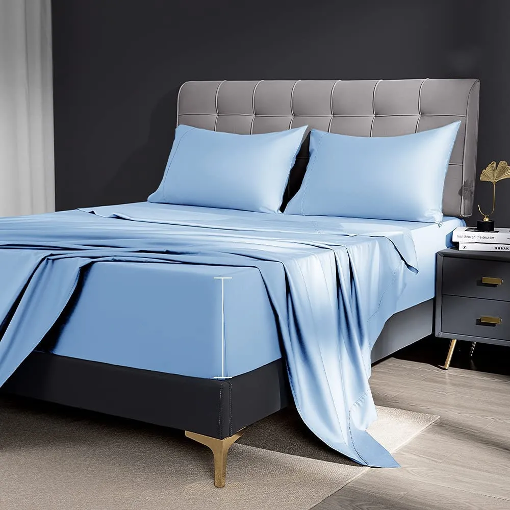 Luxurious Queen Duvets Covers Bed Sheets Bamboo Set Queen Sheet Set - Hotel Luxury 1800 Bedding Sheets