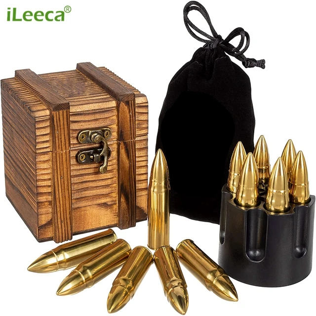 High quality custom granite Stainless Steel Bullet/whiskey stones for Party Wedding Restaurant