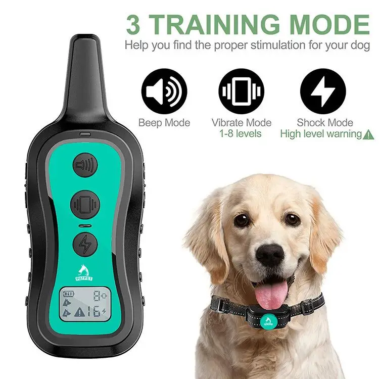 Patpet 3 In 1 800M Electric Dog Training Collar For Pet Dog