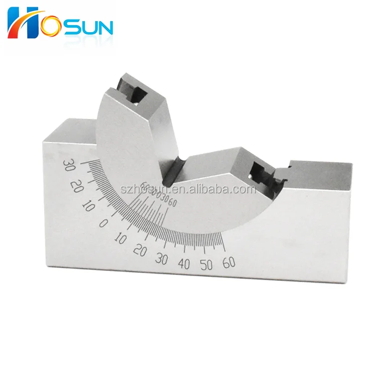 Adjustable V Block  height 46 , 30 to 0 -60 degree adjust  angle block