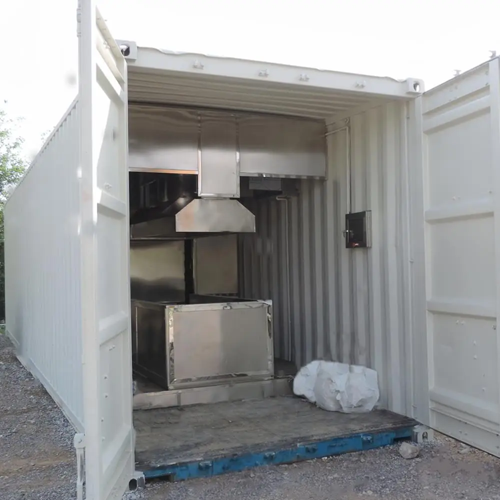 
2021 Human Crematory Field Incinerator Movable Containerized Cremation Machine Maintenance Free Installation CE No Smoke 