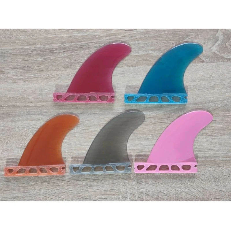 Waterplay Surfing Fiberglass Surfboard Side Fins Longboard Wakeboard Small Twin Tab / Single Tab Twin Fins