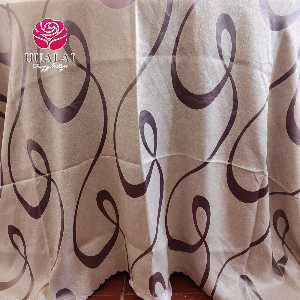 white custom wholesale vinyl damask brocade long fabric velvet tarot spring tablecloths with flannel back for wedding tables