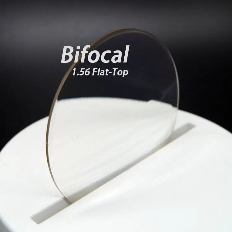 Factory Customized Resin Diameter 65/70/75mm Far/Near Vision Lens 1.56 Photochromic Bifocal Lens