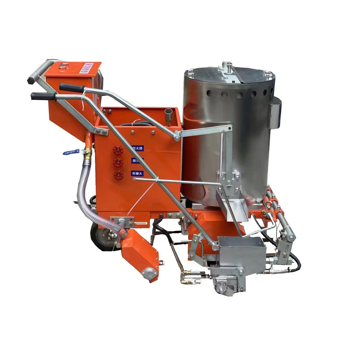 Manufacturer Thermoplastic Paint Hand-Push Road Line Marking Machine for Pavement Zebra Line Painting