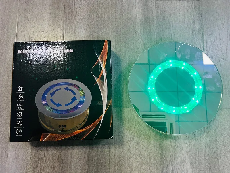 Cross-border trade hot  BT music lighting lamp LED showcase advantage factory direct sales Dazzle color turntable