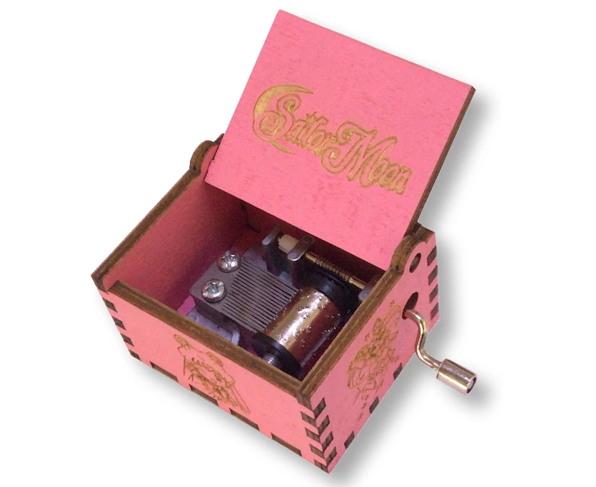 Hot Selling Mini Hand Crank Music Box Personalized Wooden Music Box 100 Theme Mini Music Box for Youngeast