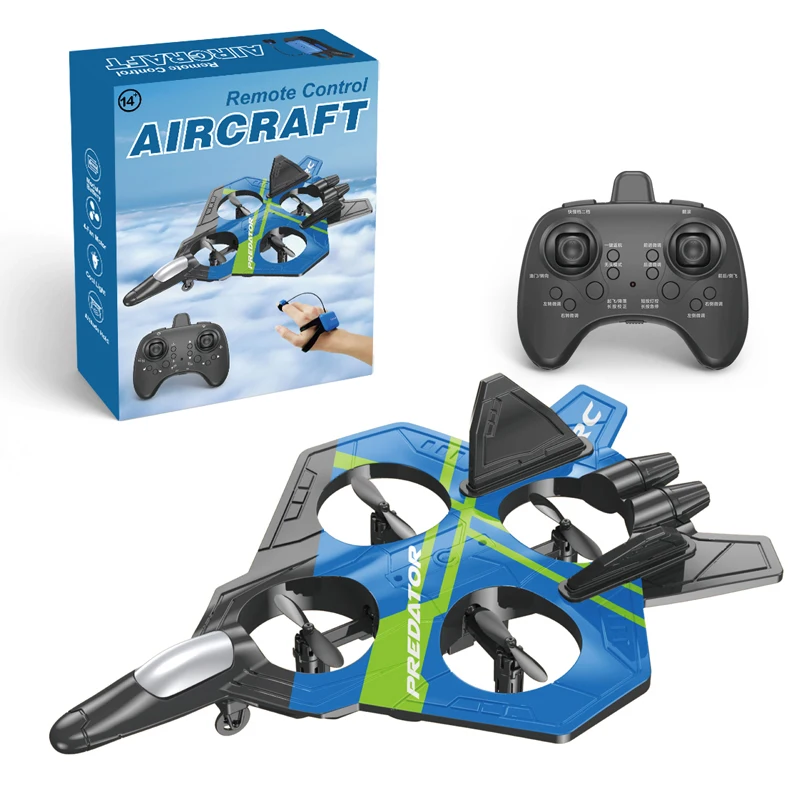 2024 новый реперный радиоуправляемый самолет 2 4 г 360 рулон Дрон-бомбардировщик Дрон-планер Электрический уличный перезаряжаемый с дистанционным управлением