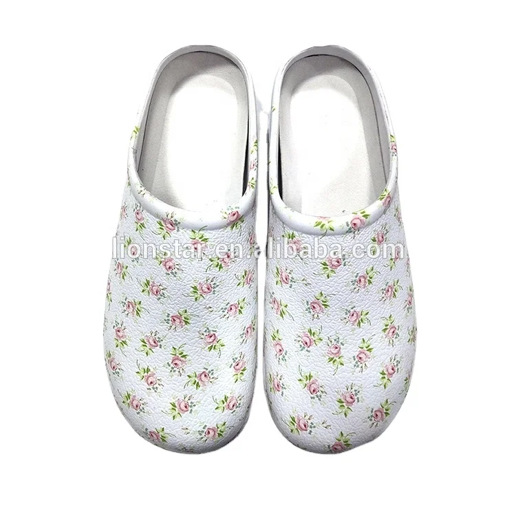 EVA  nurse clog shoe floral print or solid summer spring autumn winter