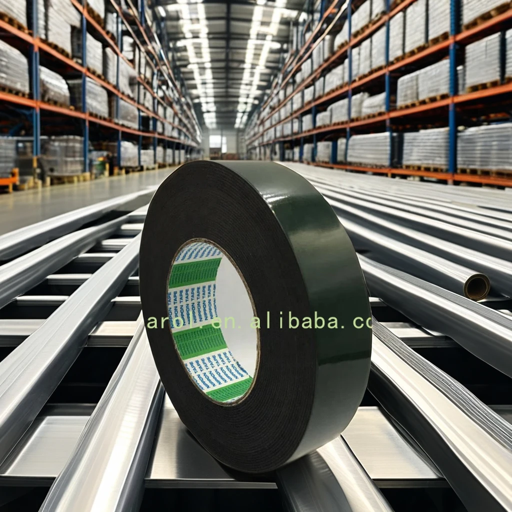 Double-Sided Black Foam Tape for Versatile Masking Applications Adhesive Tape Roll