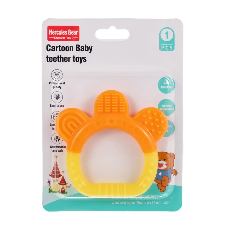Wholesale OEM BPA free baby silicone dental gel Baby teeth grinding stick toy food grade comfort toy