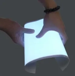 white blue green electro luminescent sheet backlight panel