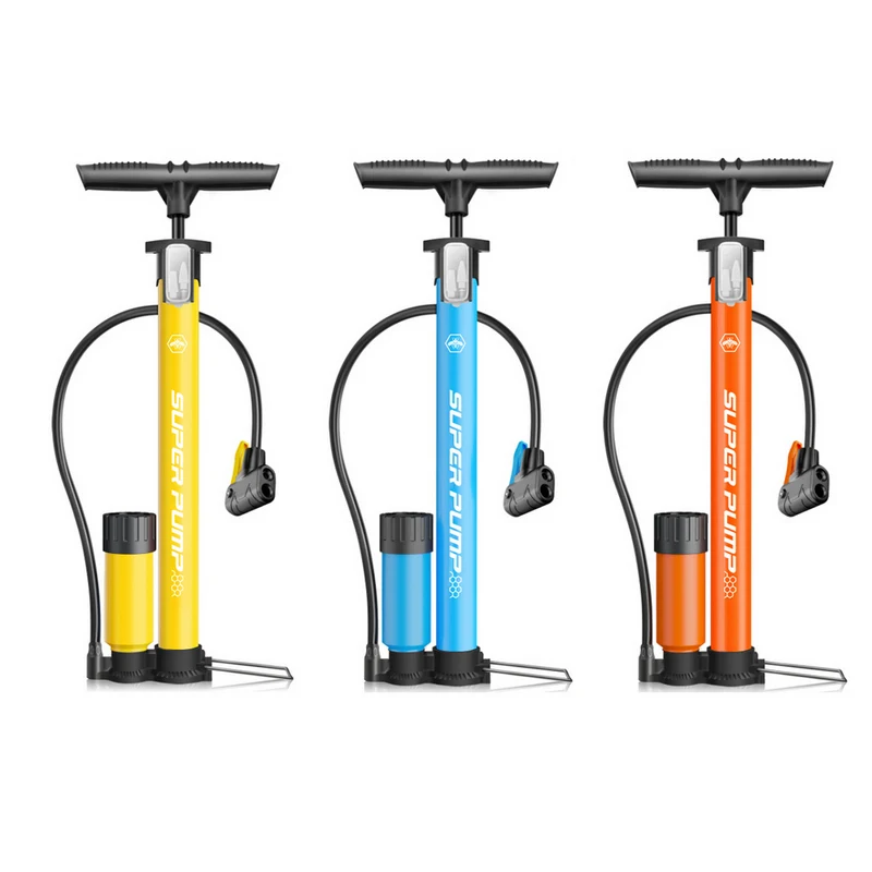 Xunting High Pressure Floor Hand Cycle Pump Portable Tire Bicycle Manual Bike Air Pump For Scooter Car Cycle
