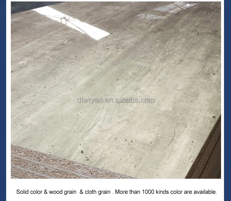 12mm 16mm 18mm 25mm 33mm 45mm Laminated particle board/melamine chipboard