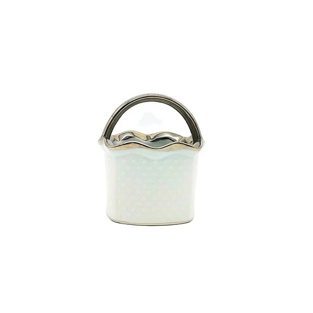 
ceramic round sugar pot from chaozhou raoping creamer pot 