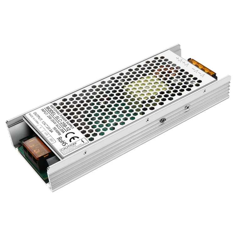 250W SMPS 12V Constant Voltage LED Driver Transformer 20.8A AC To DC LED Module Strip Power Source Supply