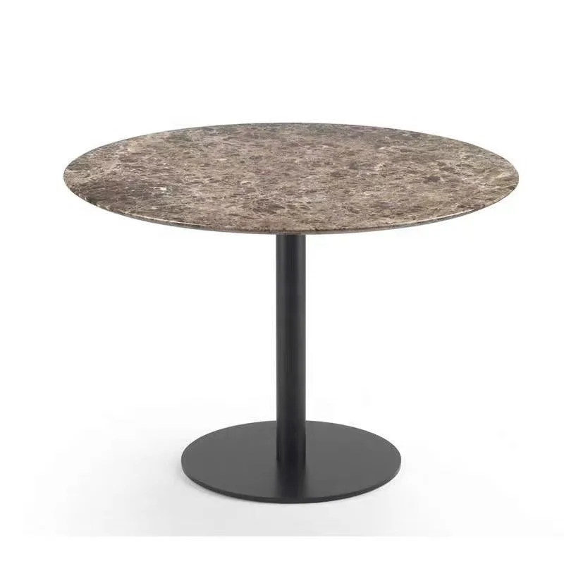 (SP-RT060) Good Price Modern metal Restaurant  furniture Dining Tables Round Marble coffee Tables