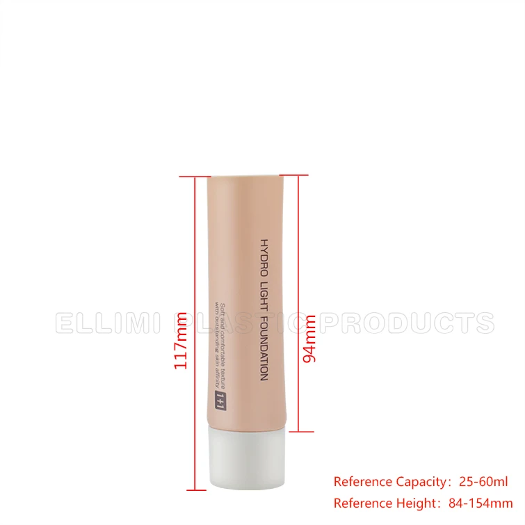 25mm High Ultra Flat Screw Cap Soft Tube for Cleansers and BB Creams Durable Customizable 2-6mm Nozzle Fast Shipping Bulk Orders