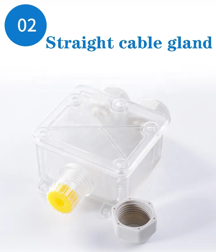 FSH712 transparent plastic protection black boxes instrument outdoor water proof junction case