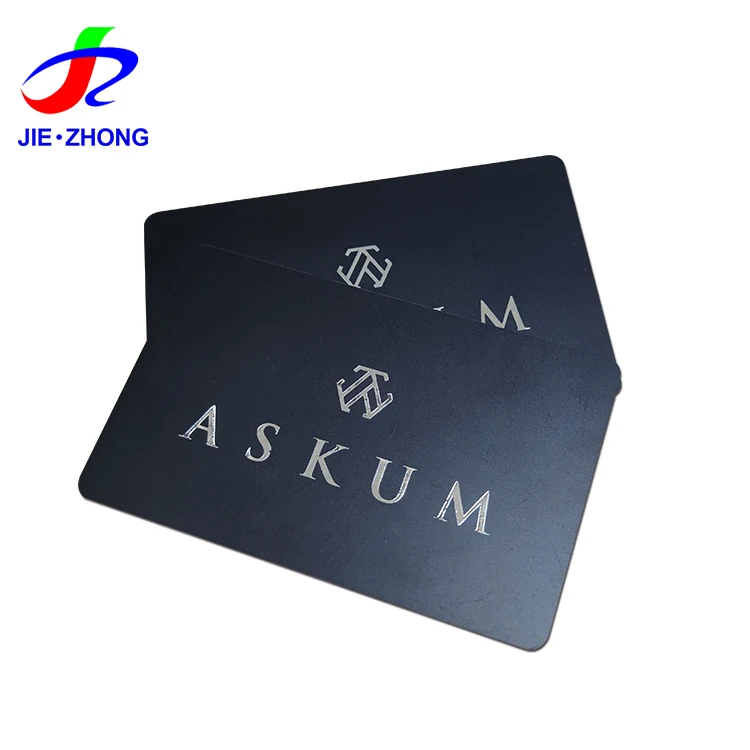 Splendid Quality CR80 Credit Card Size Hot Stamp Gold/Silver Foil PVC Cards