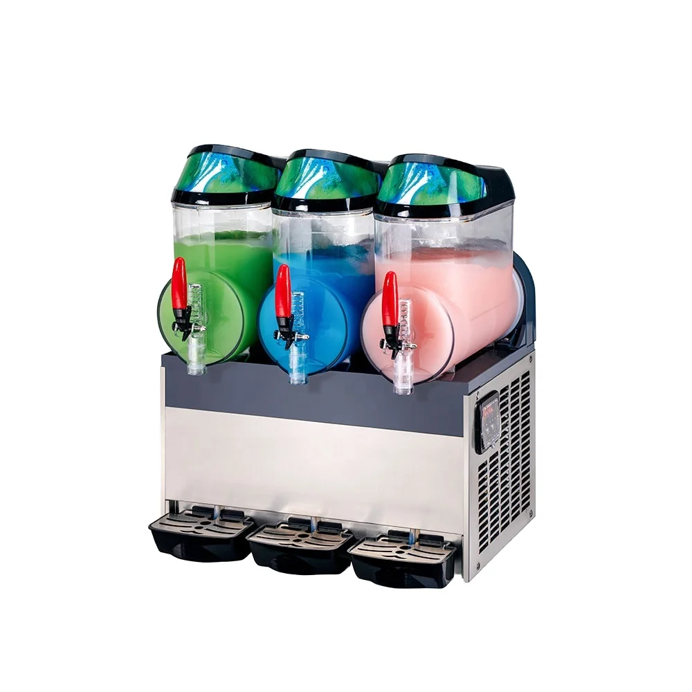 Ice Slush Slushy Making Triple Slush Maker Commercial Smoothie Machine